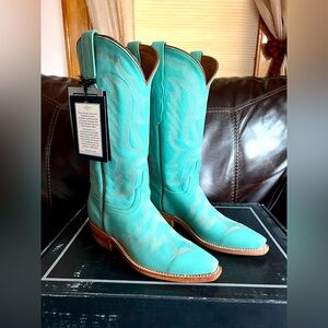 Lucchese Cowboy Boots Tiffany Blue Sage size 6.5